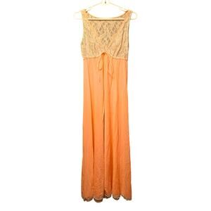 Vintage claire Sandra lace maxi nightgown